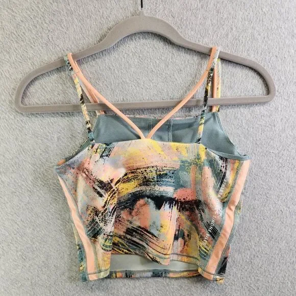 Athleta Girl Sports Bra Girls 12 Simone Biles Brushstroke Tank Because I Can - Picture 13 of 14